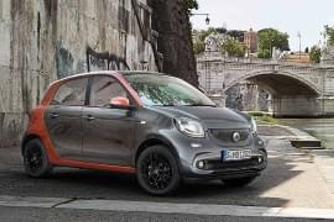 Smart Forfour drugiej generacji – widok z przodu 