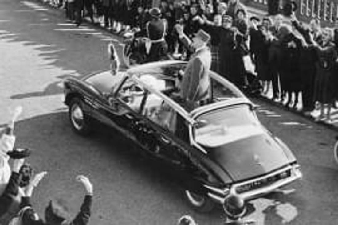 Charles de Gaulle w Citroënie DS